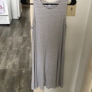 Grey striped dress!